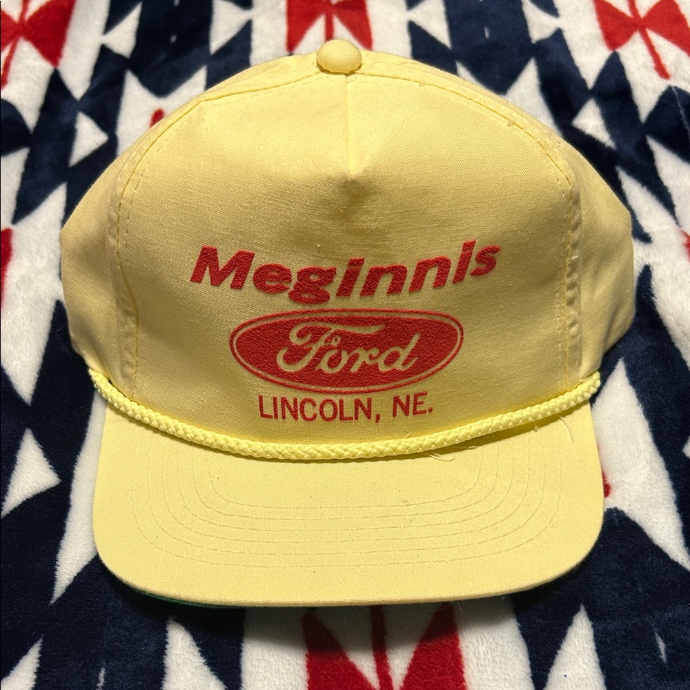VTG Yellow Meginnis Ford Cap
